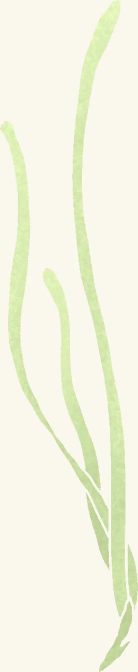 Eel Grass — an illustrated motif from the Billion Oyster Project mural