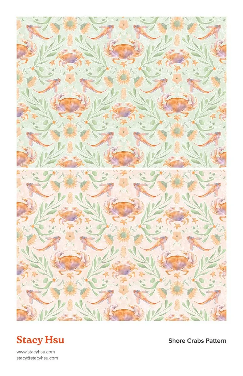 Shore Crabs Pattern