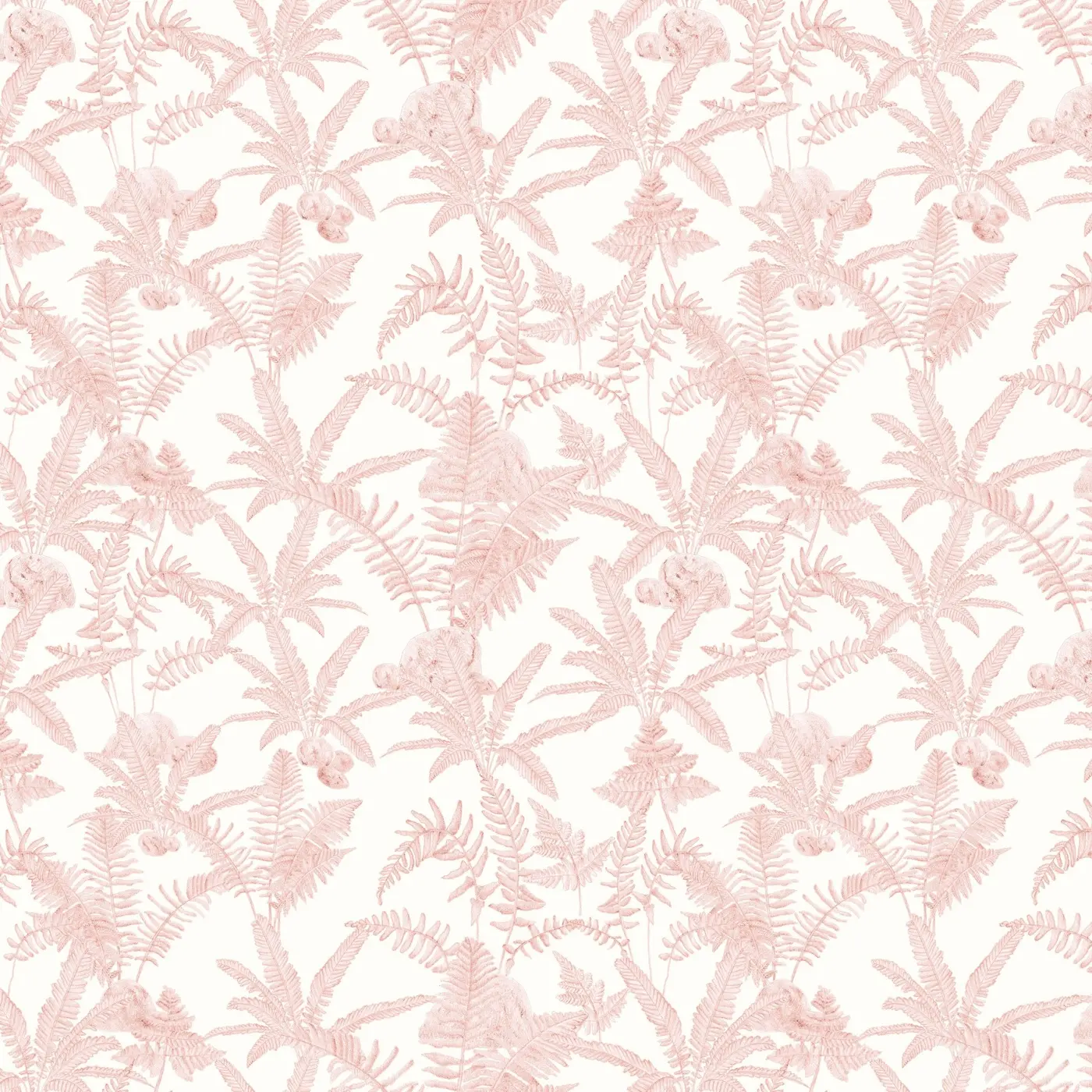 A fern surface pattern in blush pink