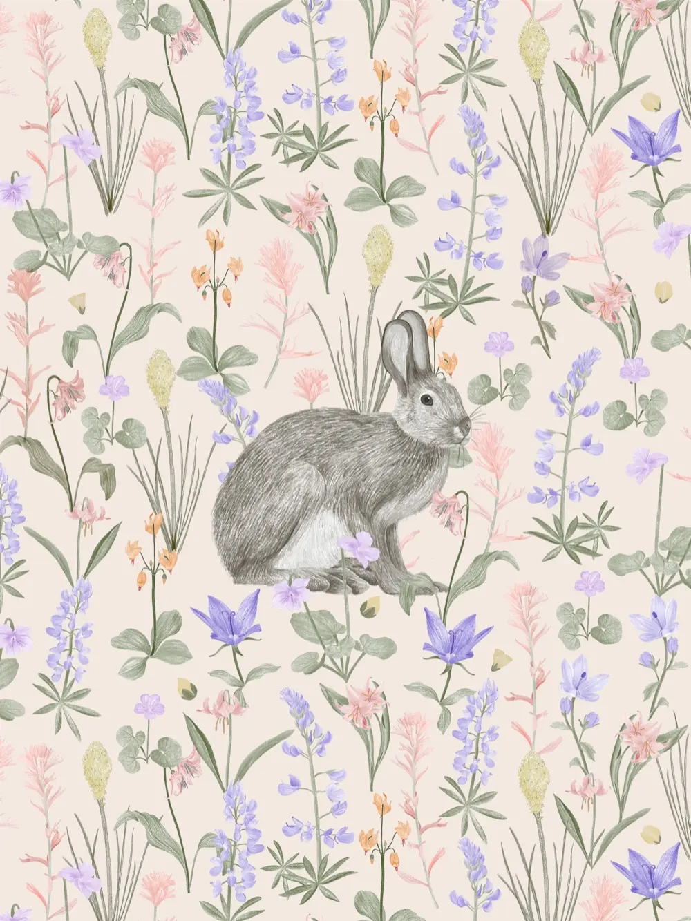 A snowshoe hare art print