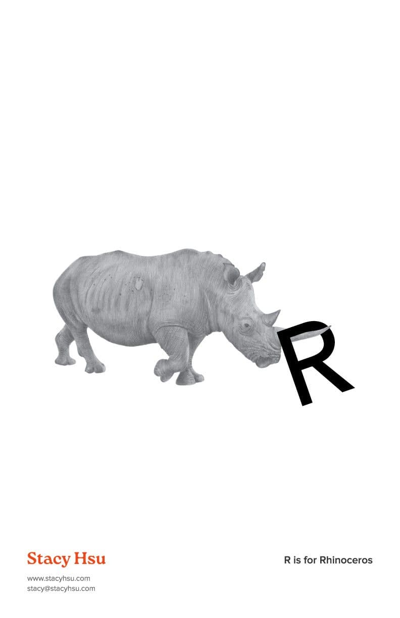 R is for Rhinoceros