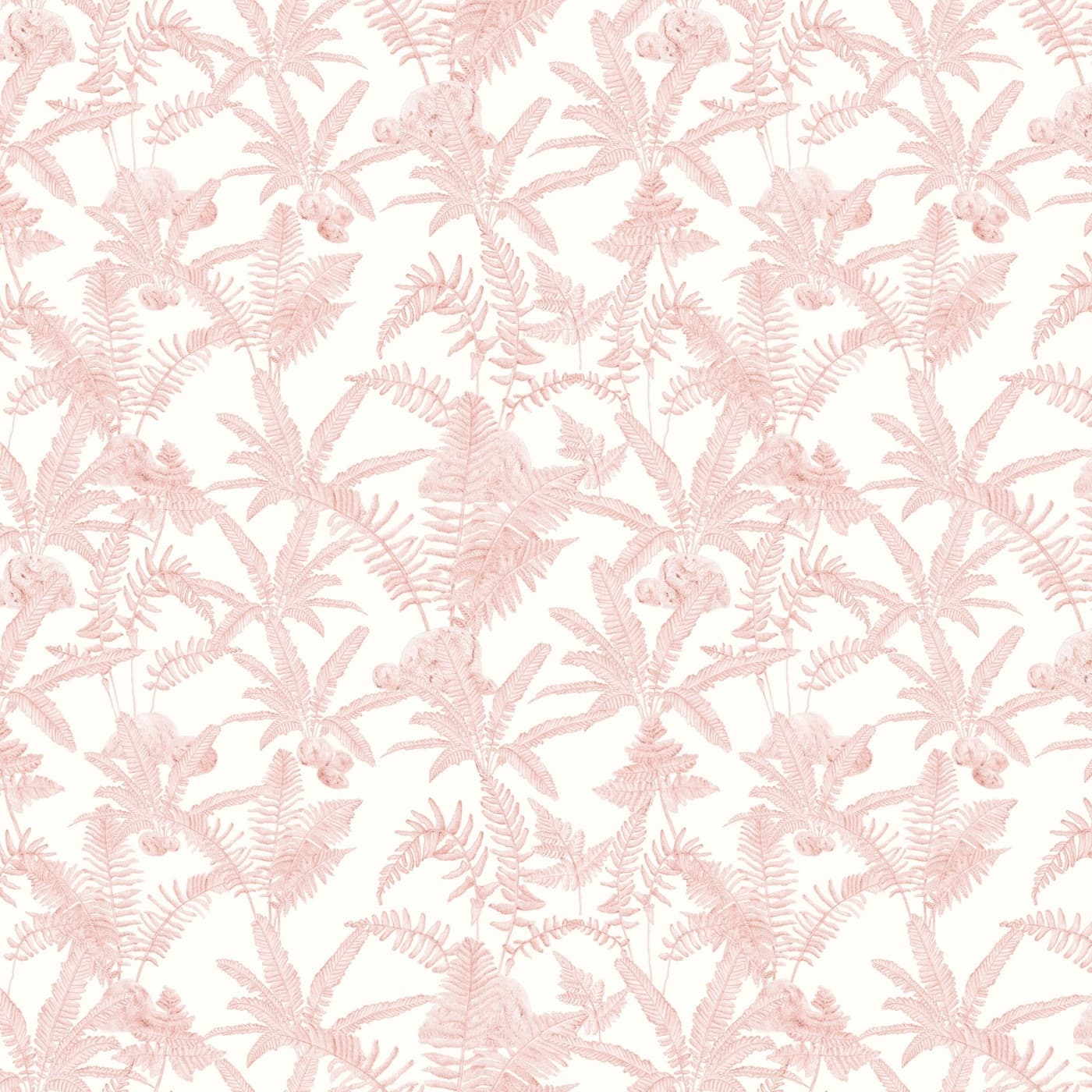A fern surface pattern in blush pink